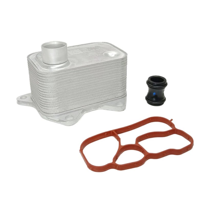ThpeMakcr Engine Oil Cooler with Gasket Kit Replacement for Volkswagen Tiguan Passat #06K 117 021 B - Image 1